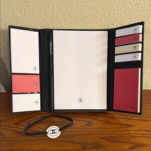 Chanel Black White and Red Notepad Set